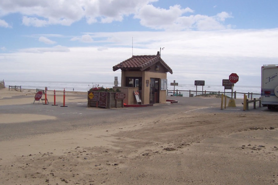 Park entrance kiosk