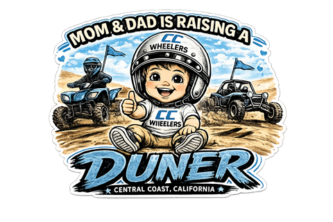 Boys Duner jersey bodysuit, blue Mom and Dad is Raising a Duner design