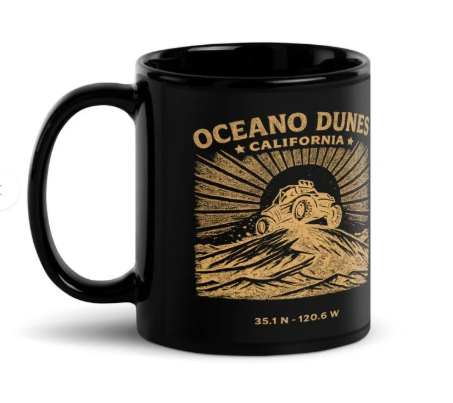 Oceano Dunes GPS coordinates mug
