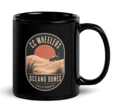 CCWheelers Oceano Dunes California desert scene mug