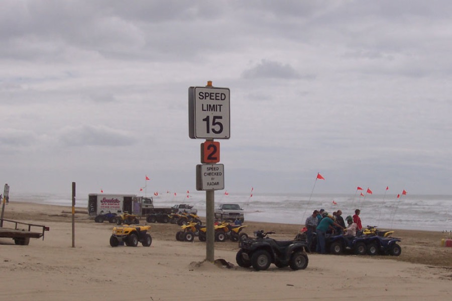 Post 2 with 15 MPH speed limit sign